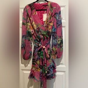 Alex Marie Pink Floral Dress